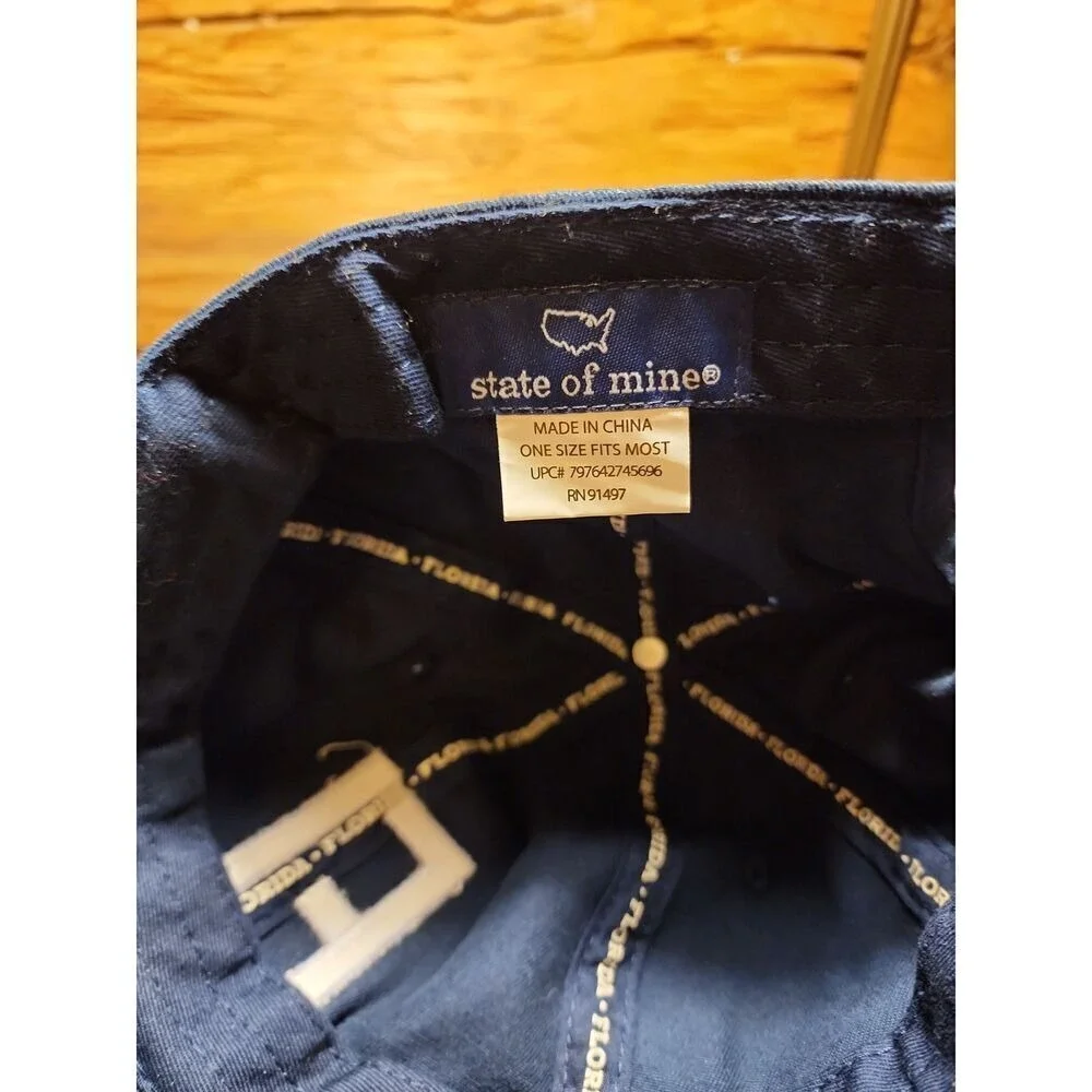 State‎ Of Mine Blue Adjustable Strap Trucker Baseball Cap Men's One Size Florida